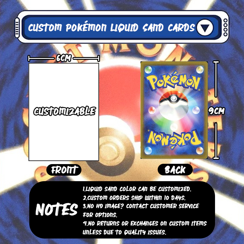 Zeraora V Card Quicksand Keychain