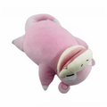 Sleeping Slowpoke Plush Doll, Pokemon Soft Stuffed Animal, Lazy Sleep Pose Collectible Plush Toy