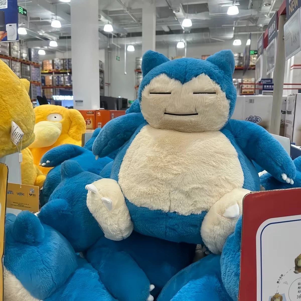 Large Blue Sleepy Creature Plush Toy, Super Soft Fluffy Stuffed Animal, Giant Huggable Plush Doll for Sofa Bed Decor, Cute Collectible Gift, Free Blanket Included