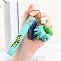 Cute 3D Figurine Keychain Wrist Strap Bell