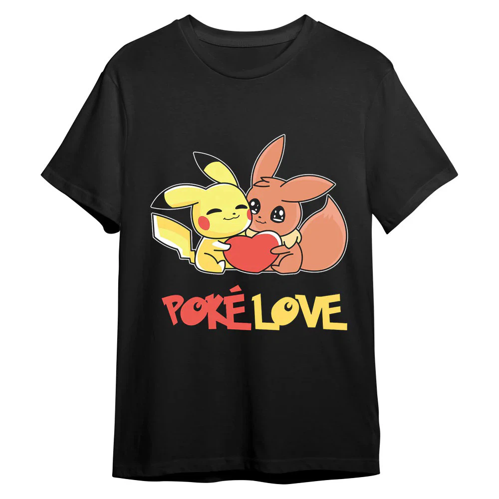 Heart‑Holding Cartoon Creatures Graphic Tee