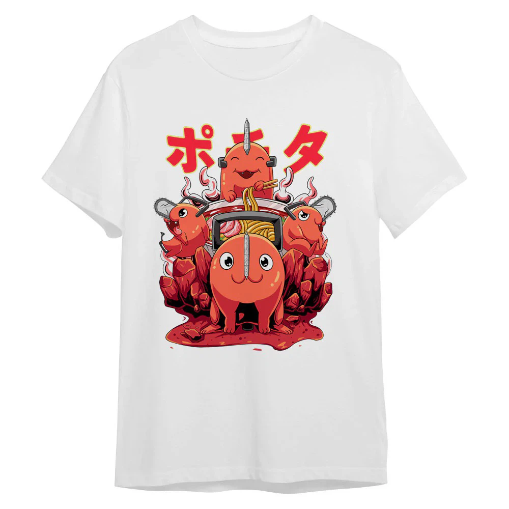 Red Creatures Hot‑Pot Ramen Graphic Tee