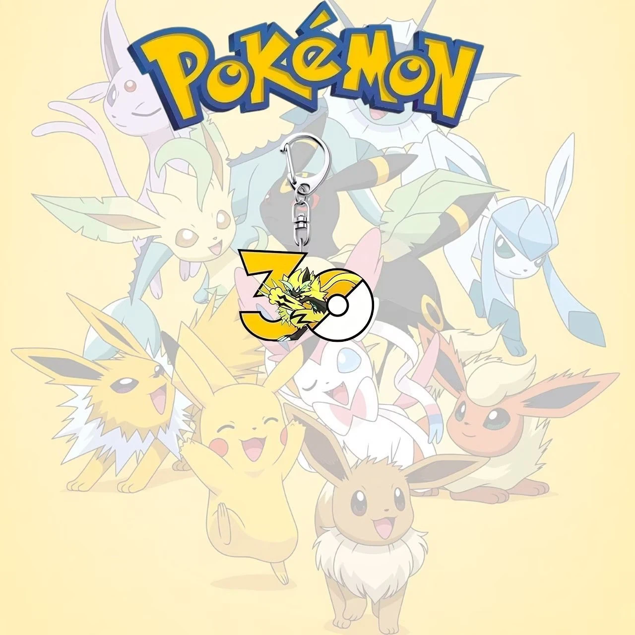 Pokemon 30th Anniversary Zeraora Acrylic Keychain Charm