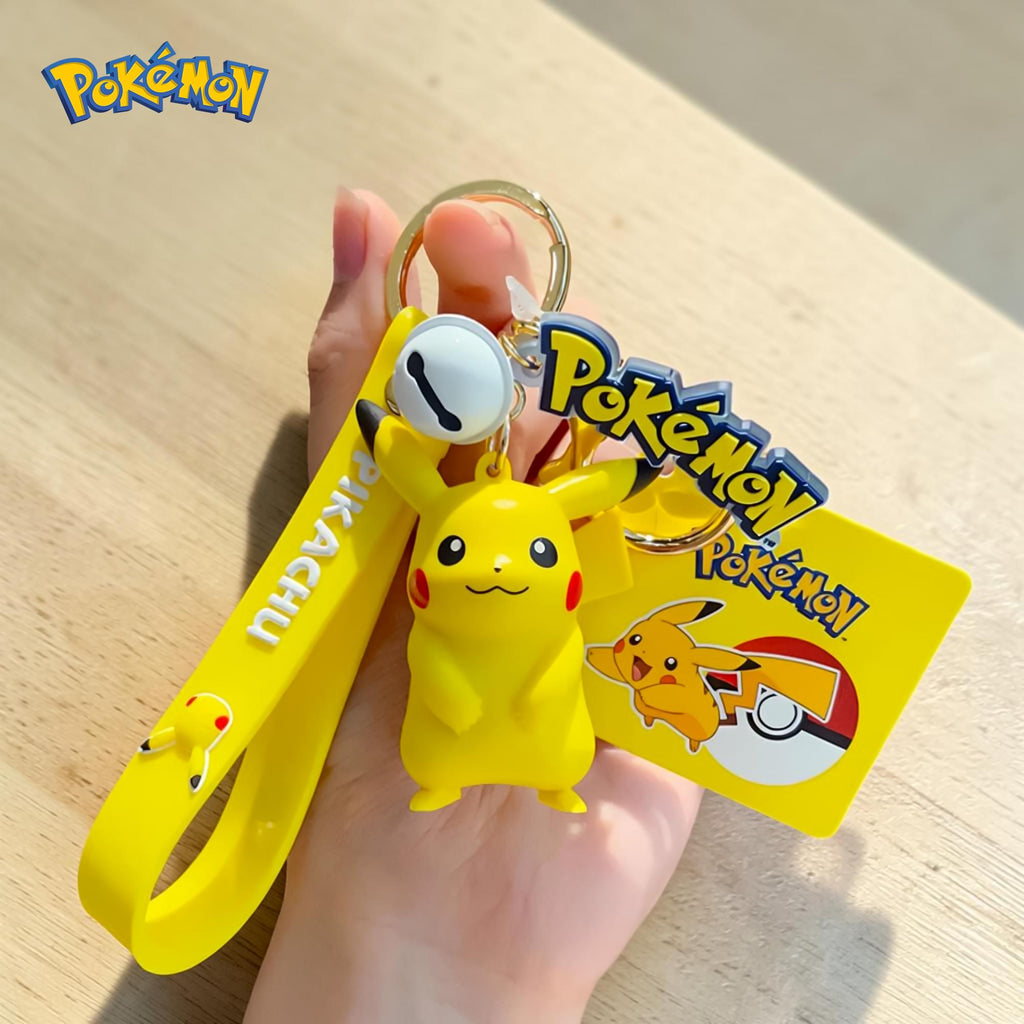 Pokemon 3D Figural Keychain With Printed Strap | Pikachu
