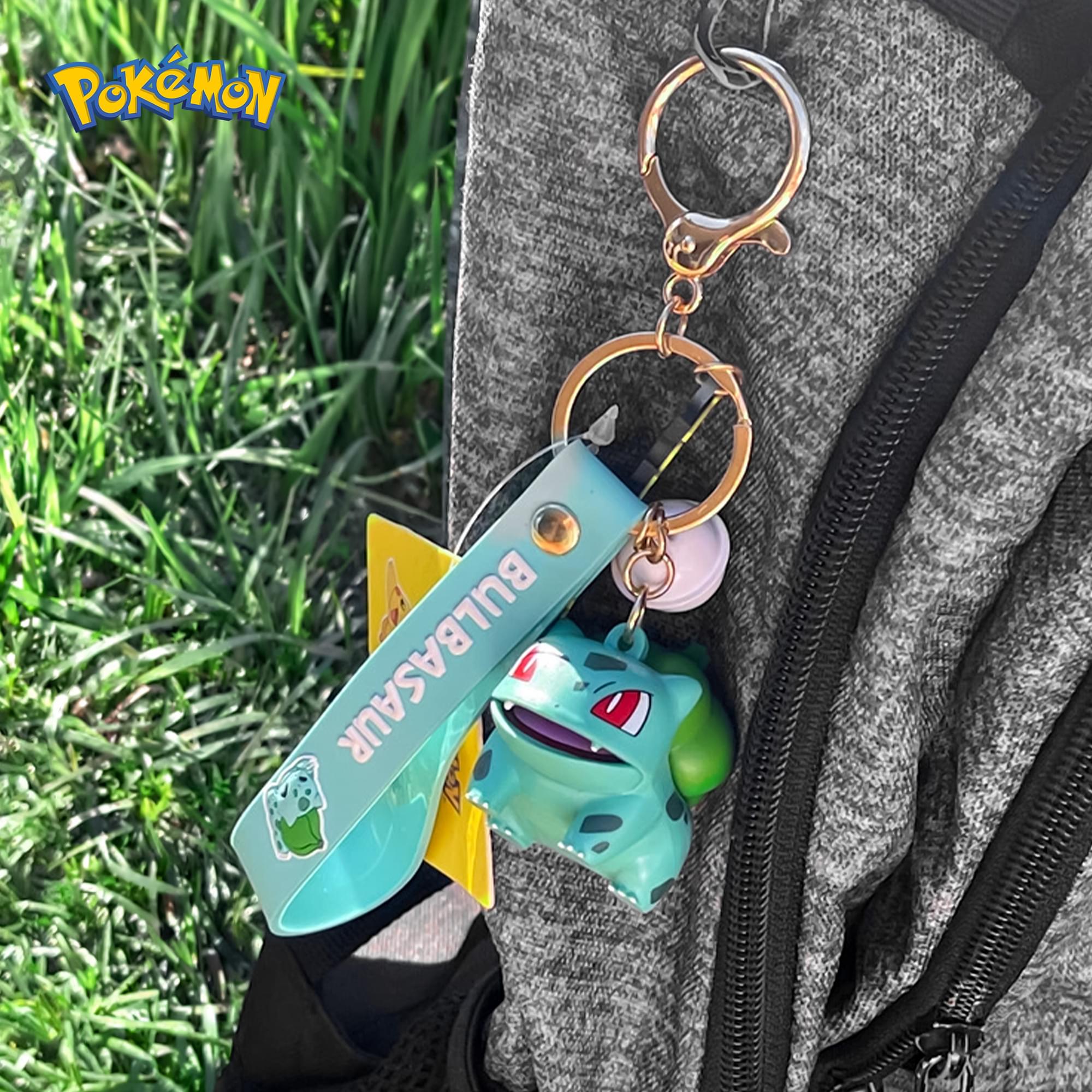 Pokemon 3D Figural Keychain With Printed Strap | Bulbasaur