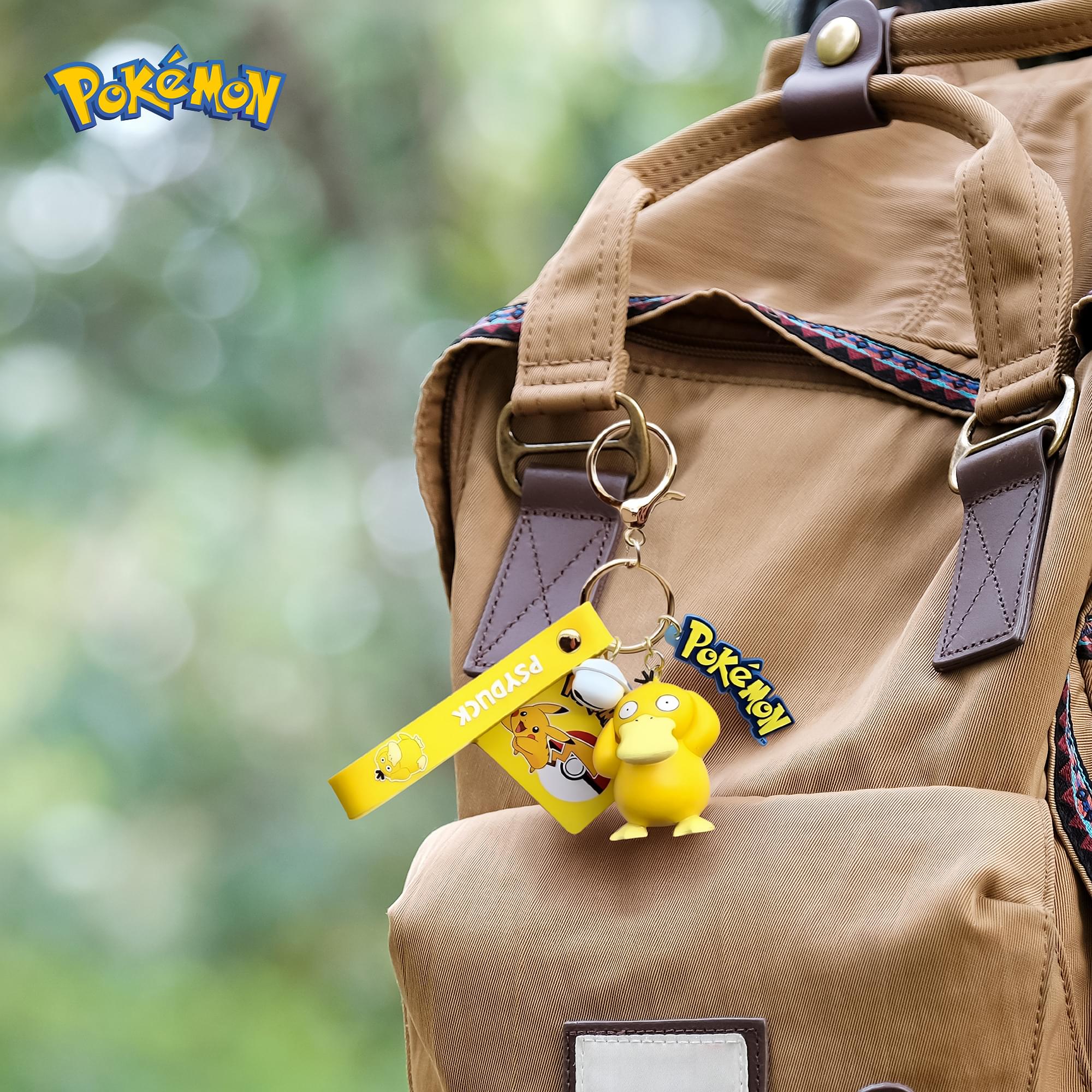 Pokemon 3D Figural Keychain With Printed Strap | Psyduck