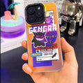 Classic Game Pixel Gengar Pokemons Phone Case For iPhone