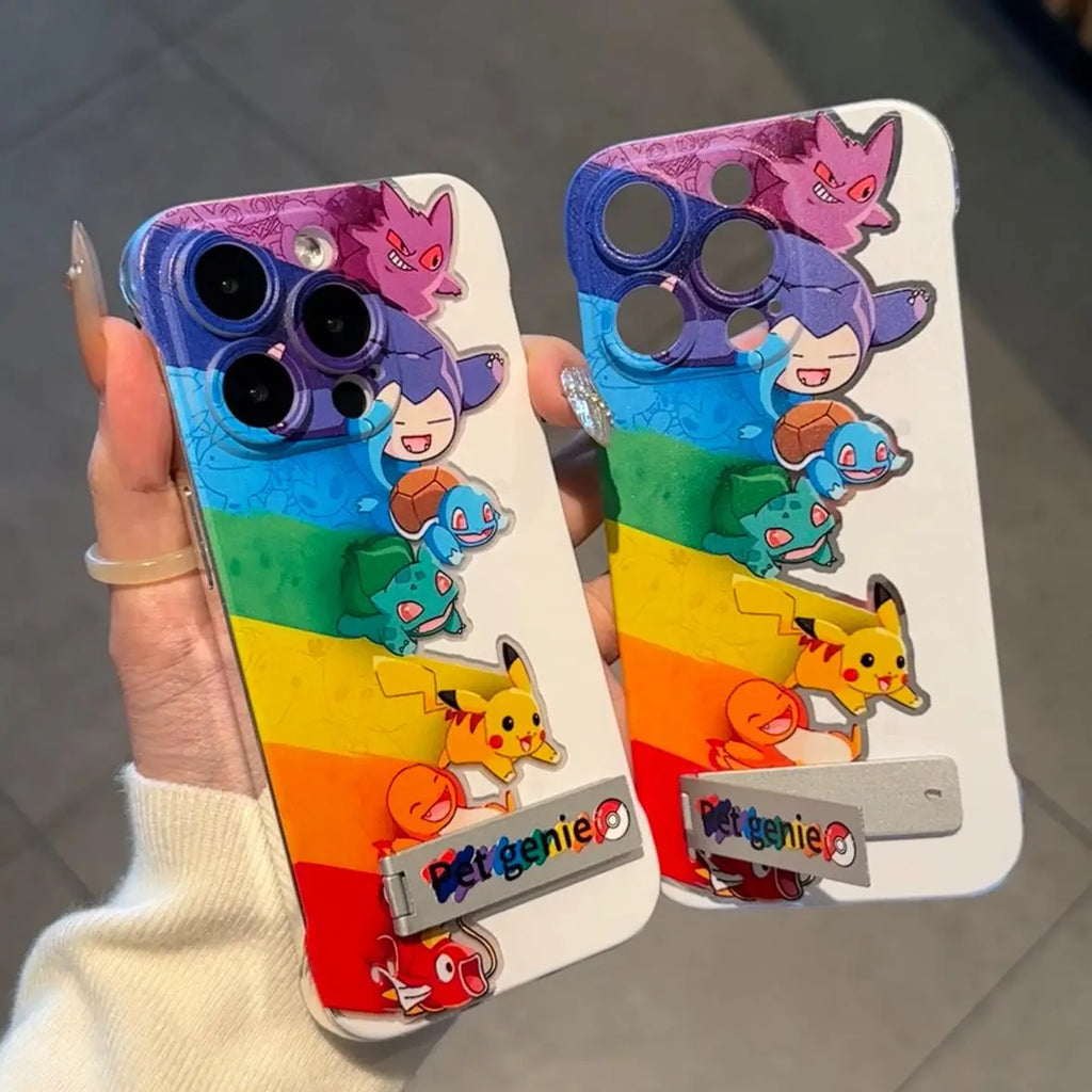 Cute Pikachu Squirtle Snorlax Phone Case For iPhone