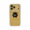 Anime Cartoon Gengar Laser Leather Texture Phone Case For iPhone