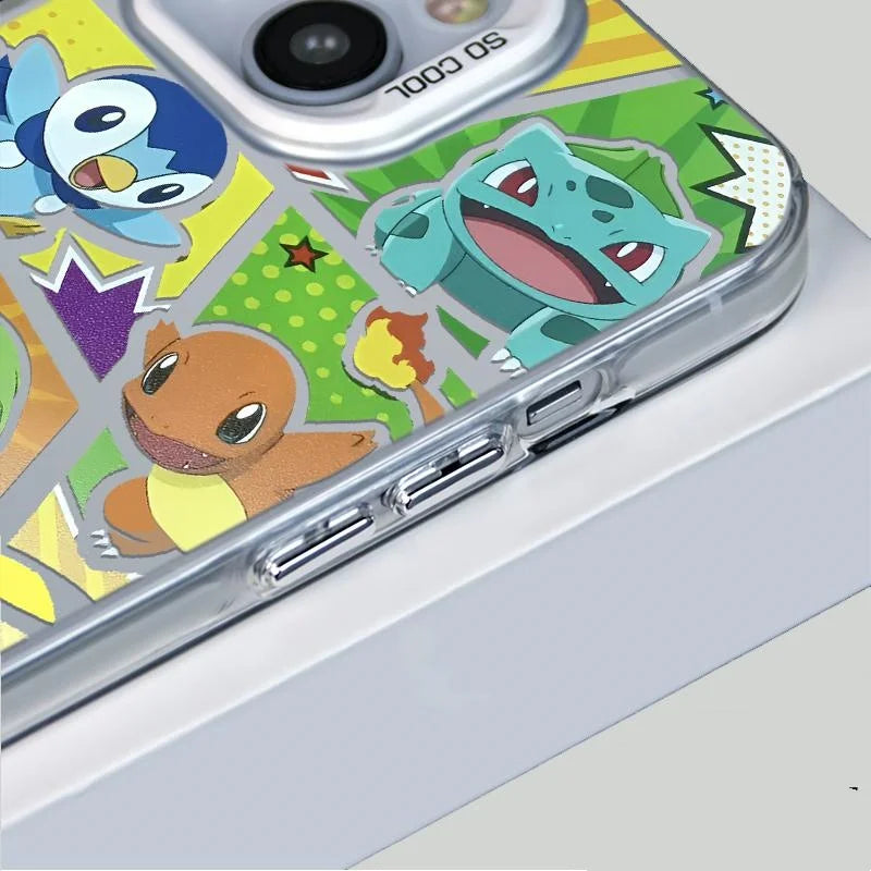 Cute Cartoon Piplup Charmander Phone Case For iPhone