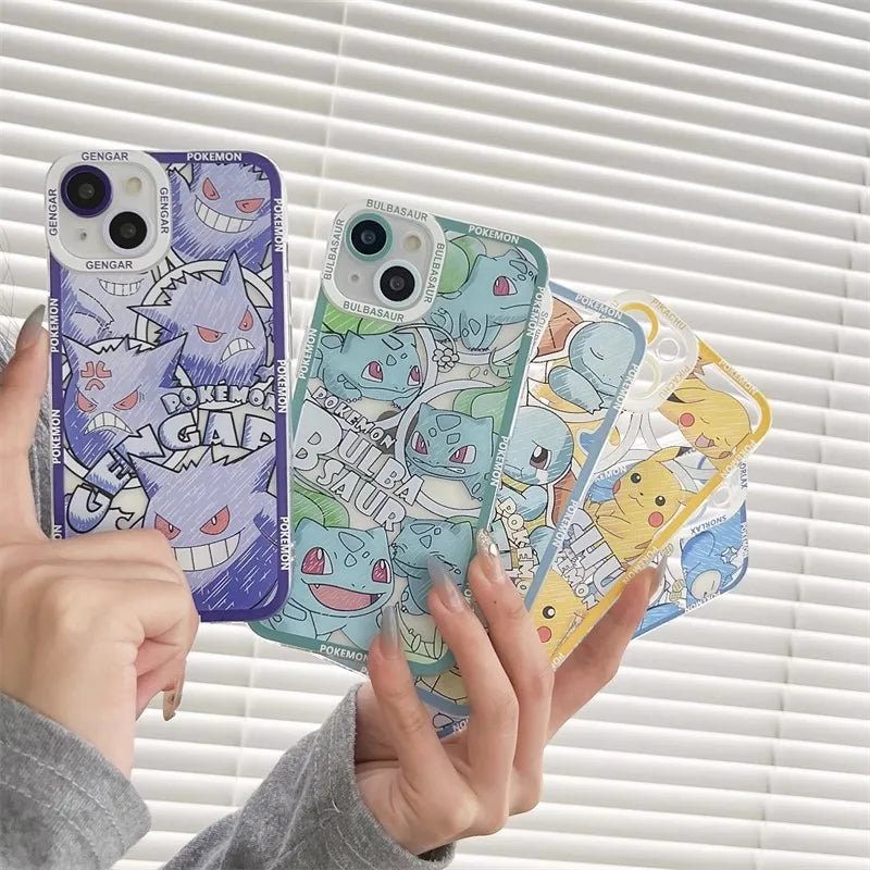 Cute Pokemons Pikachu Phone Case For iPhone