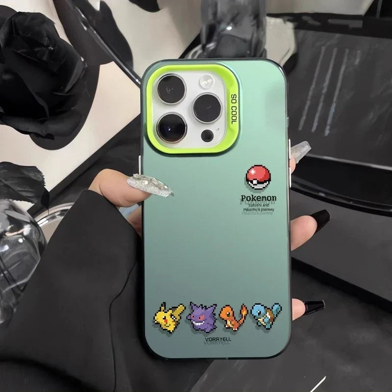 Cute Pixel Pokemon Pattern Phone Case For iPhone