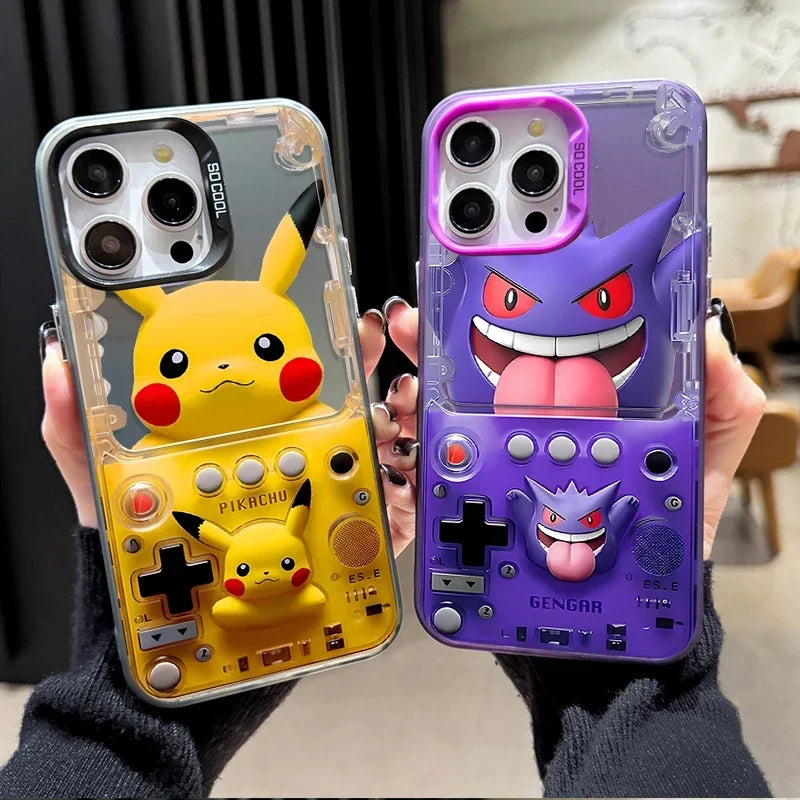 Anime Pikachu Pokemon Gengar Hard Phone Case For iPhone