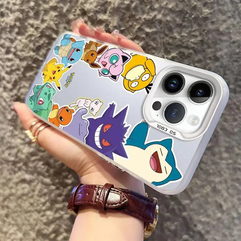 Cute Cartoon Pokemon Pikachu Phone Case For iPhone
